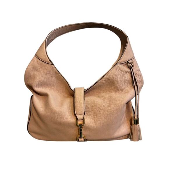 G.I.L.I. Classic Pebble Leather Hobo Verona TUSCAN ROSE Hobo Bag - Picture 3 of 12